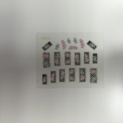 3D Sticker farbig weiss XF 398